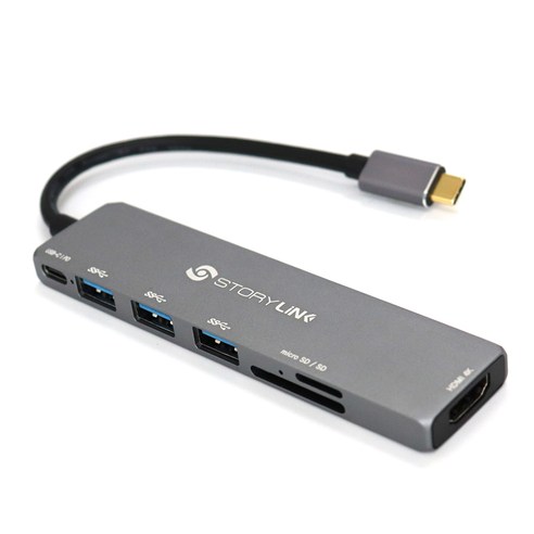 스토리링크_USB_C타입_7포트_HDMI_멀티포트_허브_DEX_7UP_SKP-UH760.png